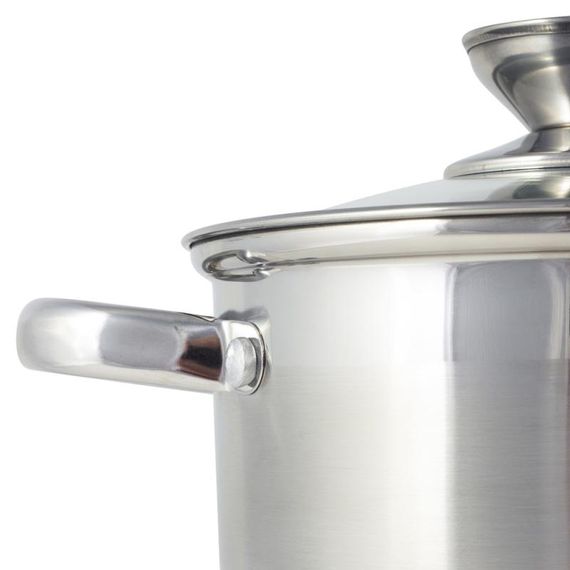 Набір 4 каструлі Ofenbach Casserole із нержавіючої сталі (1.1л, 1.7л, 2.4л, 3.4л) зі скляними кришками | Зображення 6