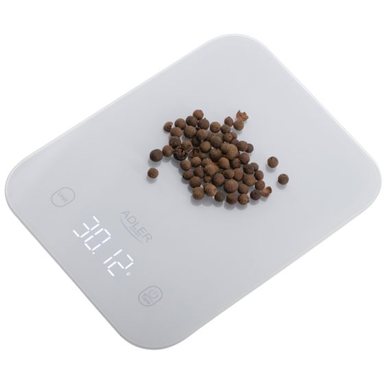 Ваги кухонні електронні Adler AD 3181 сірі до 10 кг зі скляною платформою | Зображення 2