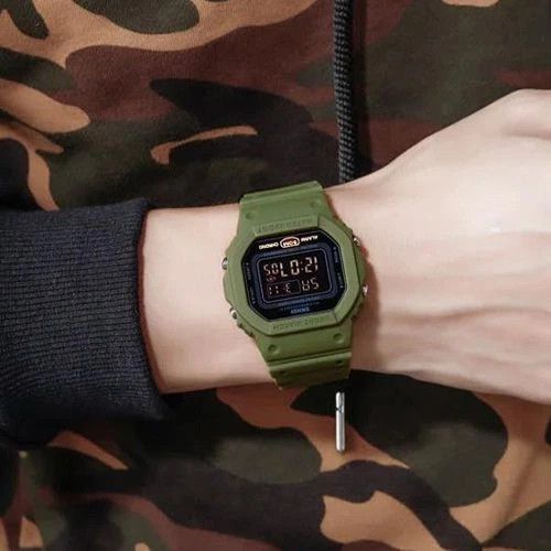 Годинник наручний чоловічий Skmei 1628AGBK зелений з чорним | Зображення 3
