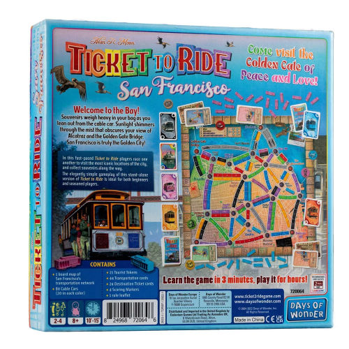 Настільна гра Ticket to Ride: San Francisco (Квиток на поїзд: Cан-Франциско)(английский) (англійською) | Зображення 1