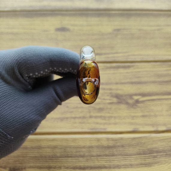 Стеклянная трубка Heart Turn Oil Yellow | Зображення 1