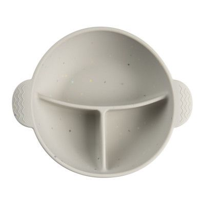 Тарілка дитяча Canpol babies DOTS силіконова на присосці з секціями, сіра (51/403_grey) | Зображення 6