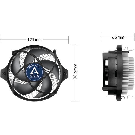 Вентилятор для процесора Arctic Cooling Alpine 23 CO AMD (AM4/AM5) | Зображення 1