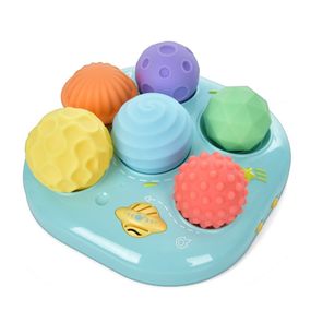 Дитяча Розвиваюча "Текстурні М'ячики" 35179M  6 штук, музика, світло