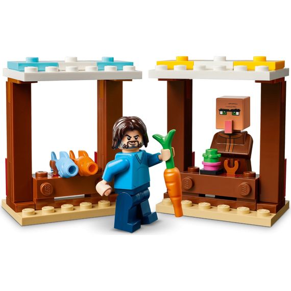 Конструктор LEGO Minecraft Напад на село з повітряною кулею Ґаст (21273) | Зображення 6