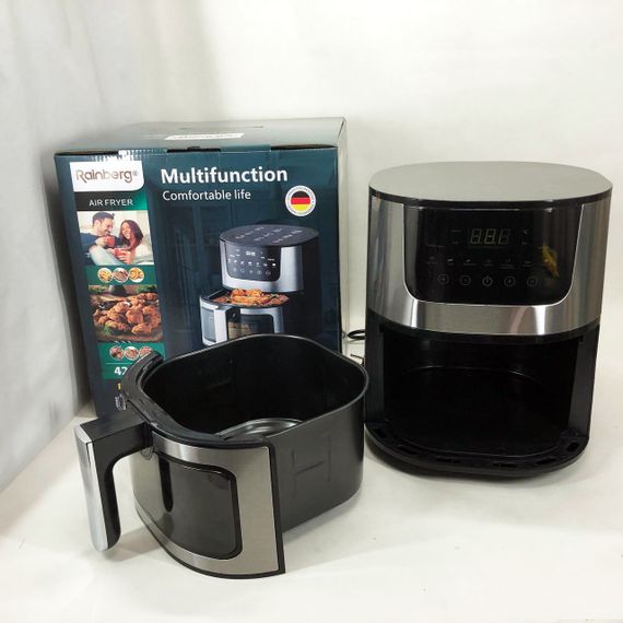 Аэрогриль мультипечь для приготовления без масла Rainberg RB-2268 4200 Вт, Фритюрница обезжиренная JB-91 | Зображення 1