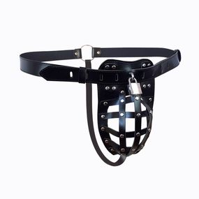 Чоловічий пояс вірності Art of Sex – Vartal, натуральна шкіра sexstyle