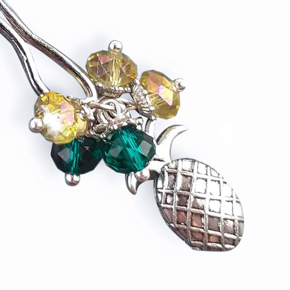 Затискач для клітора Art of Sex - Clit Clamp Juicy Pineapple, Сріблястий | Зображення 1