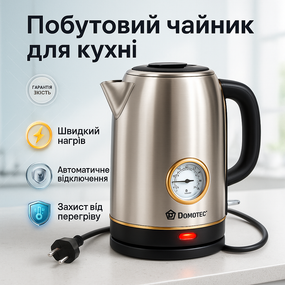 Бытовой чайник для кухни Чайник для кофе электронный Качественный электрочайник кухни GV-69