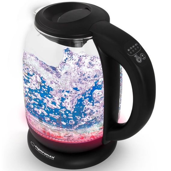 Електрочайник скляний Esperanza EKK027 Loire 1,7 л, 2200 Вт, з регулюванням температури та підсвіткою