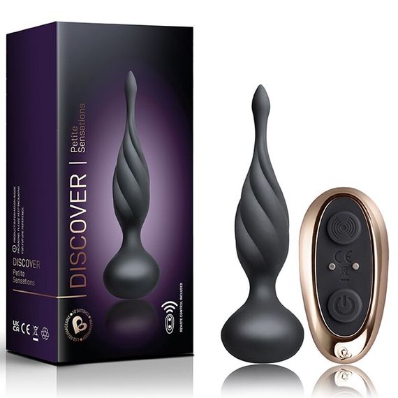 Анальна вібропробка Rocks Off Petite Sensations – Discover, Black | Зображення 2