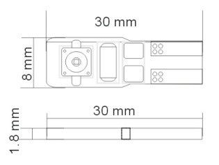 Світлодіодна автолампа T10(W5W) 6W OSRAM CHIP(7060 3W) (120 Lm) Canbus | Зображення 1