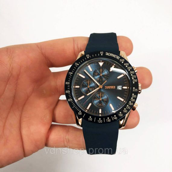 Годинники наручні чоловічі стильні модні красиві, Круті чоловічі годинники сучасні EB-72 | Зображення 3