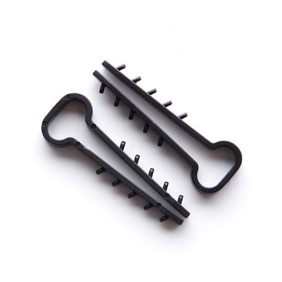 Дюбель-ёлочка (8х5) для плоских проводов белый (пач 100шт) APRO | Зображення 1