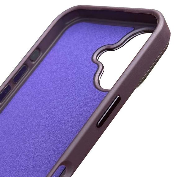 Кожаный чехол SnapCase with MagSafe для Apple iPhone 16 (6.1") Dark Purple | Зображення 1