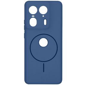 Чохол Silicone Cover Lakshmi Full Camera (AA) with Magnetic Fit для Motorola Edge 50 Ultra Синій / Navy blue