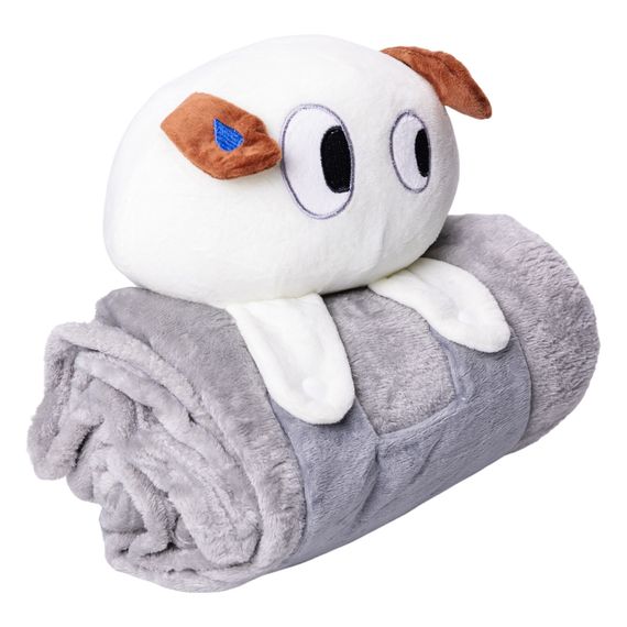 М'яка іграшка-плед Собачка 120×160 (см) 2 в 1 Сірий Colorful Home 5616-68G | Зображення 1