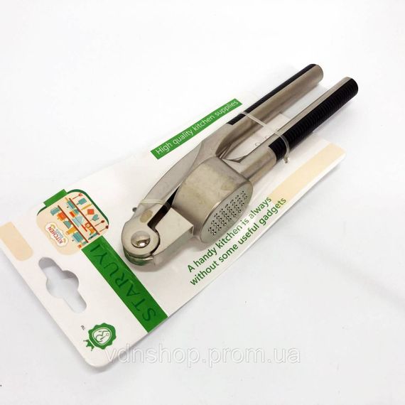 Пресс для чеснока UNIQUE UN-1761 чеснокодавка ручная металлическая AX-39 | Зображення 2