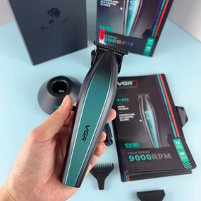 Машинка для стрижки волосся з потужним мотором XPRO VGR V-992 з насадками XH-274 1-2-3 мм