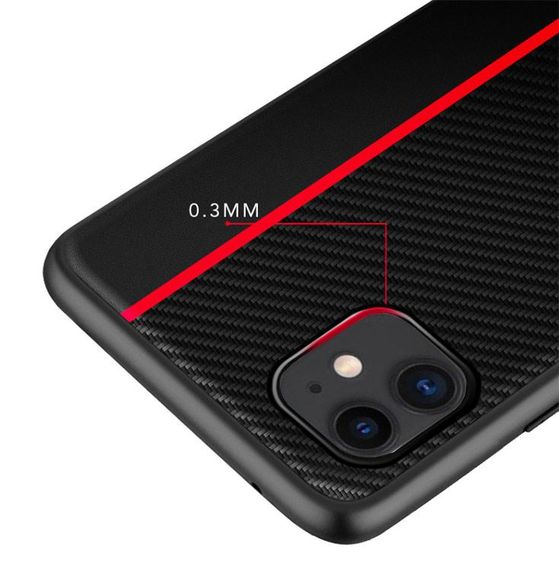 Чохол накладка Primolux CFC для Apple iPhone 11 - Black&Red | Зображення 4