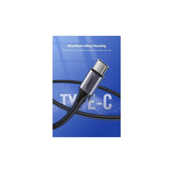 Дата кабель USB 2.0 AM to Type-C 1.5m US288 Aluminum Braid (Black) Ugreen (60127) | Зображення 2
