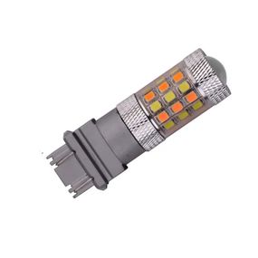 Автолампа для американских авто с обманкой Terra P27/7W / 3157, цоколь W2.5x16q, 2835x42smd, белый желтый, 12V