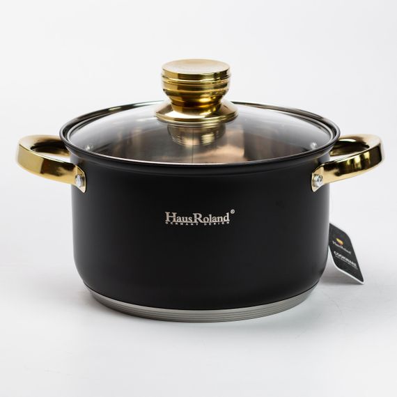 Набір каструль з нержавіючої сталі 3 штуки 5,1/3,9/2,9 л чорний | Зображення 3