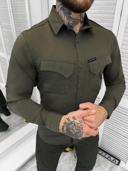 Облегченная Рубашка Combat tactical oliva РН3993
