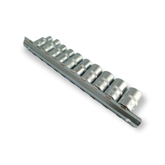 Набір головок універсальних SPLINE 1/4" 10 од. CR-V SATINE Haisser 70190 | Зображення 2