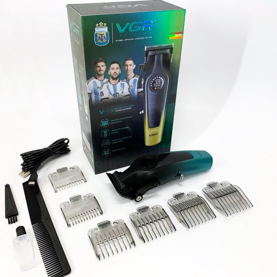 Акумуляторна машинка для стрижки VGR V-196 GREEN | Зображення 7