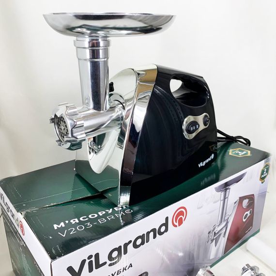 Електром'ясорубка ViLgrand V203-BRMG. Колір: чорний | Зображення 2