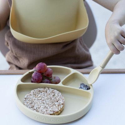 Набор детской посуды MinikOiOi BLW SetII-Bubble Beige (101070023) | Зображення 5