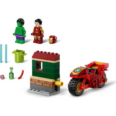 Конструктор LEGO Marvel Железный человек на мотоцикле и Галк 68 деталей (76287) | Зображення 6