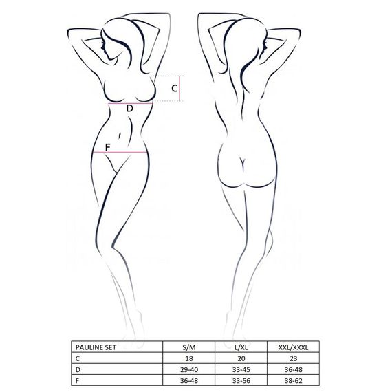 Колготки-бодістокінг Passion S003 Чорний S/M/L | Зображення 2