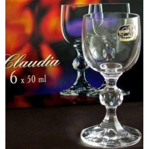 Набор рюмок для водки Bohemia Claudia 50 мл 6 шт стеклянные 40149/050 | Зображення 8