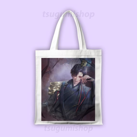 Сумка шопер "Хаскі та його вчитель білий кіт/Dumb Husky and his White Cat Shizun/Мо Ран"