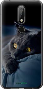 Чохол на Nokia 6.1 Plus Димчастий кіт "825u-1539-2448"