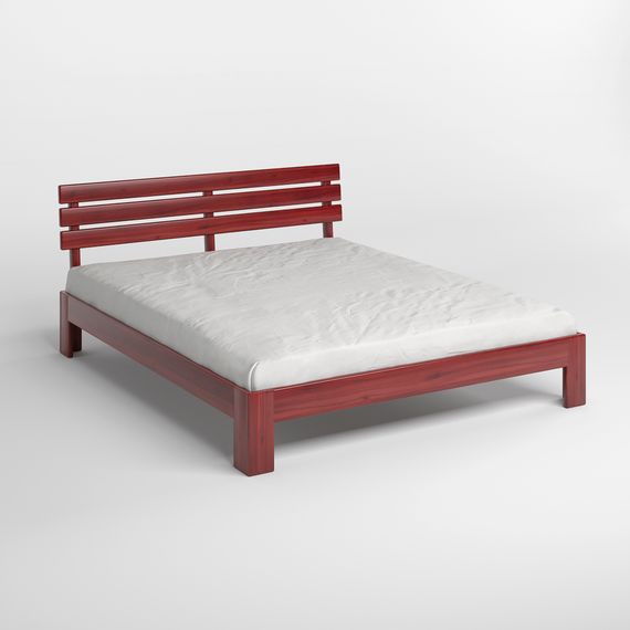 Односпальне дерев&#039;яне ліжко Mebigrand Новара Махонь 90х190 см (MBG-4086) | Зображення 1