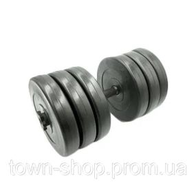 Гантель наборная композитная в пластиковой оболочке Rock pro 30,5 кг NE-PL-G-030