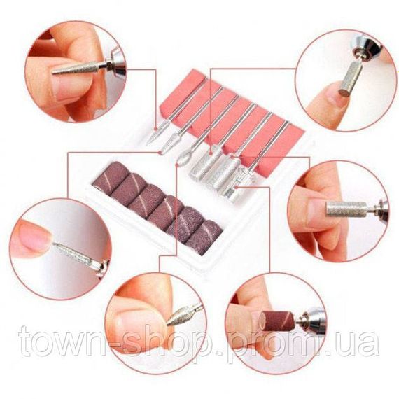 Фрезер для маникюра и педикюра Drill Pro Nail Drill, 30000 об/мин, фрезер для ногтей. Цвет: белый | Зображення 2