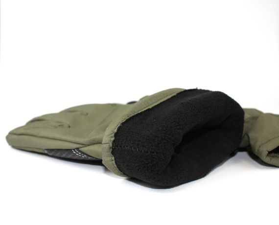 Зимові тактичні сенсорні рукавички SoftShell олива водонепроникні термозахист Україна XL. | Зображення 5