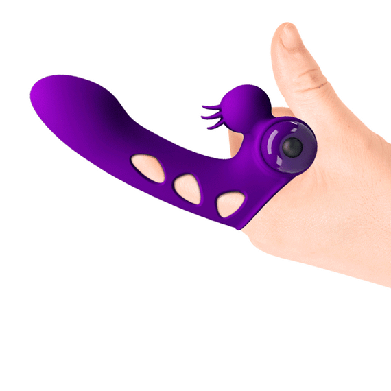 Кліторальний стимулятор на палець Pretty Love-Orlando Finger Violet, BI - 014836-1 Sex Aura | Зображення 6