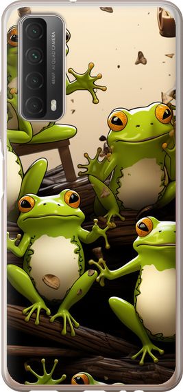 Чехол на Huawei P Smart 2021 Жабки "5656u-2100-17620"