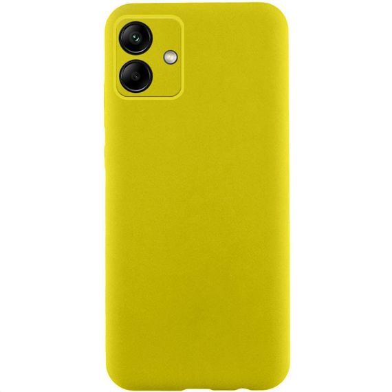 Чохол TPU GETMAN Liquid Silk Full Camera для Samsung Galaxy A06 Жовтий / Flash