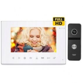 Комплект домофона CoVi Security Onyx FHD White  панель  Iron FHD Black
