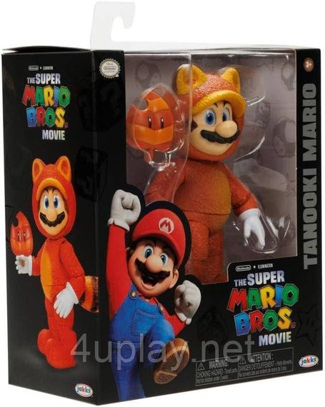Коллекционная фигурка Тануки Марио 13см Братья Супер Марио в кино Оригинал The Super Mario Bros Movie Tanooki | Зображення 5