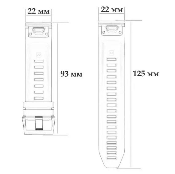 Силіконовий ремінець Primo для годинника Garmin Forerunner 935 / Forerunner 945 - White | Зображення 5