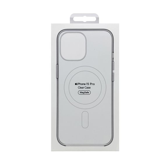 Чохол накладка Silicone Clear Case Full MagSafe для iPhone 15 Pro-clear | Зображення 2