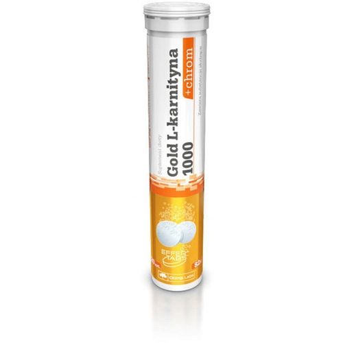 Жиросжигатель для спорта Olimp Nutrition Gold L-Carnitine 1000 And Chrom 20 effervescent tabs Lemon Lime