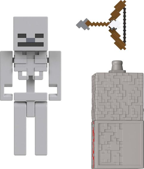 Игровой набор Майнкрафт Скелет с аксессуарами Оригинал Mattel Minecraft Skeleton | Зображення 2